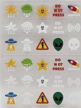 Fun replacement stickers for your car computer keyboard NIP